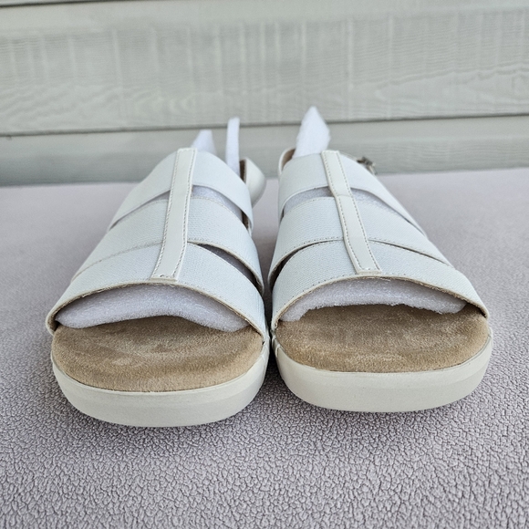 Easy Street Magge Sandals Women SZ 8 White Comfort Slingback Buckle Boho - Picture 6 of 11